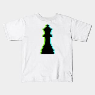 Trippy Queen Piece (Neon Green And Neon Blue) Kids T-Shirt